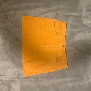 Yellow mustard forever 21 skirt